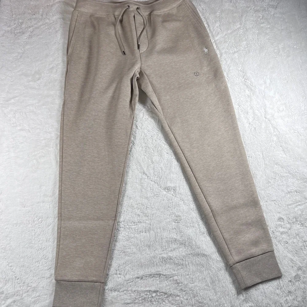 Polo Ralph Lauren Mens Double-Knit Jogger Pants Tuscan Beige Heather‎ Medium NWT